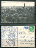 K19717)Niemcy: Hamburg, vom St. Michaelisturm gesehen, wyslany 1950
