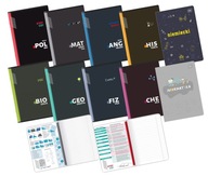 KOMPLET ZESTAW ZESZYTÓW TEMATYCZNYCH KL 7-8 A5/60K + KOLOROWE ŚCIĄGI 10 SZT