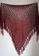 CHUSTA BORDO 'BURACZEK' RĘKODZIEŁO DUŻA