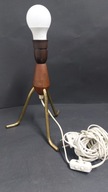 Stara Lampa Lampka teak miedź lata 60 te vintage design