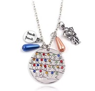 Naszyjnik Wisiorek Stranger Things Serial Alfabet Serialowy Prezent