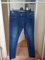 influx 42 44 spodnie dżins strecz proste ze średnim stanem