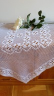 Obrus 115x135 bialy szydelko