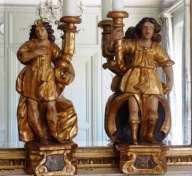 Świeczniki barokowe z I poł. XVII w.