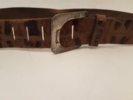 PASSPORT PASEK SKÓRKOWY SKÓRZANY PANTERKA ORYGINALNY