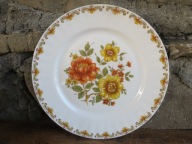 Porcelanowy Płaski Talerz Obiadowy_BAVARIA VINTAGE PRL