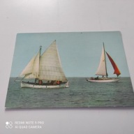 POCZTOWKA STATEK ŻAGLÓWKA KOŁOBRZEG JACHT VEGA