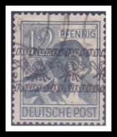 NIEMCY ( BIZONIA) - znaczek kasowany z 1948 roku. Z 7454.