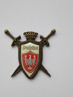 Herb Polski na tarczy z mieczami - mosiężny MAGNES