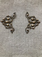 MOSIĘŻNE, AŻUROWE APLIKACJE NAROŻNE - RAMKI ZDJĘCIOWA - DELIKATNE KONWALIE