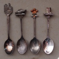 Łyżeczki kolekcjonerskie - 4szt
