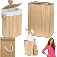 Kosz wolnostojący na pranie Gockowiak 80l beżowy, biały