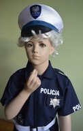 Strój karnawałowy "POLSKI POLICJANT"Drogówka rozm.98-104 Produkt Polski.