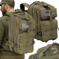 PLECAK TURYSTYCZNY TREKKINGOWY SPORTOWY WOJSKOWY TAKTYCZNY KHAKI MĘSKI 26L