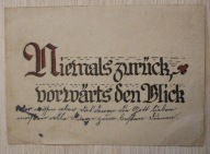 Postkarte - KARTKA POCZTOWA - STARA - LIST - STARY ZNACZEK + PIECZĄTKA