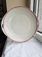 PATERA Z UCHWYTAMI STYL ART DECO PORCELIT CHODZIEŻ 1945 DO 1947