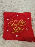 Walentynki poduszka dla zakochanych poduszeczka haftowana I love you