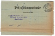 Potwierdzenie odbioru 1917 Chałupki Racibórz Rudys