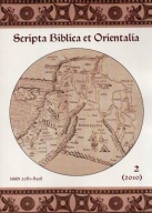 Scripta Biblica et Orientalia 2 2010 szklane naczynia w Palestynie