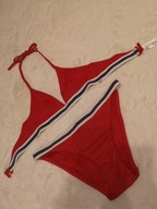 DWUCZĘŚCIOWY STRÓJ KĄPIELOWY - FIGI - 40 BIUSTONOSZ -38- CZERWONY -TANIO!