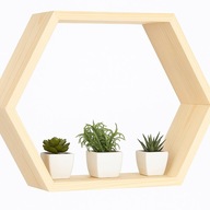 Sosnowa duża półka ścienna drewniana naturalne drewno