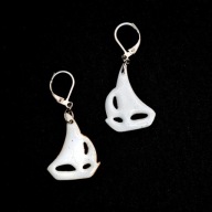 Żaglówki - kolczyki z miedzi z prawdziwą emalią jubilerską. Ręczna robota.