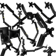 UCHWYT BIURKOWY 2-RAMIENNY DO MONITORÓW LCD 13-27" FURVERO