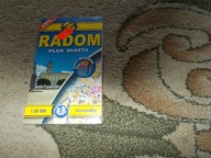 Radom stary plan miasta autobusy laminowany