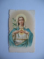 SERCE MARYI przedwojenny ŚWIĘTY OBRAZEK