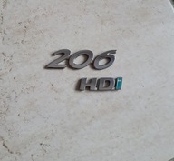 Logo znaczek emblemat tył PEUGEOT 206 SW HDI