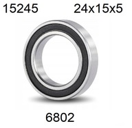 Łożysko do piast 15245 2RS, 24x15x5, bearing 6802