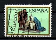 Znaczek Hiszpania 30 pst. BOŻE NARODZENIE 1976r.