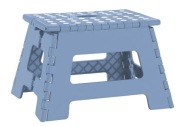TABORET STOŁEK SKŁADANY ANTYPOŚLIZGOWY 150kg NIEBIESKI