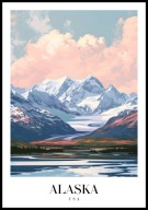 A2 PLAKAT STAN ALASKA STANY ZJEDNOCZONE USA