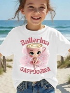 Koszulka dziecięca Ballerina Cappuccina dla dziewczynek roz. 90