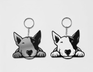 Porządny breloczek na co dzień zawieszka do kluczy bulterier 2szt