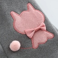 RĘKAWICZKI szare KOTEK KOTEM CIEPŁE ZIMA POLAR EKRAN DOTYKOWY Z PALCAMI