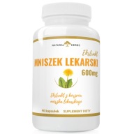 Suplement diety Mniszek lekarski ekstrakt 600 mg Natural Herbs 90 kaps.