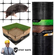 SIATKA NA KRETY PRZECIW KRETOM NORNICOM 30G/M2 TRAWNIK OGRÓD MOCNA 100