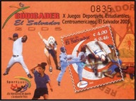 Salwador 2005 Znaczki Blok 65 ** sport studenci tenis stołowy baseball
