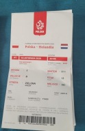 Bilet Polska - Holandia jedno zgięcie
