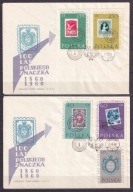 1960 100-lecie polskiego znaczka FDC Fi 1007-11