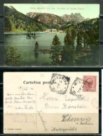 K20254)Wlochy: Hotel Misurina dei Frat. Vecellio col Monte Piano, wys. 1911