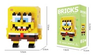KLOCKI BRICKS FIGURKA SPONGEBOB KANCIASTOPORTY 202 ELEMENTÓW