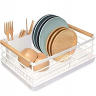 Ociekacz do naczyń z tacką 43x30,5x14 suszarka biała organizer