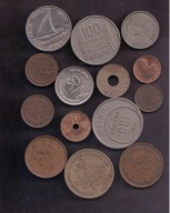 Świat głównie orient - ciekawsze i starsze - miks - zestaw 14 monet