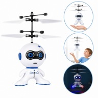 LATAJĄCY ROBOT DRON STEROWANY DŁONIĄ LED USB HELIKOPTER