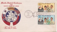 FILIPINY -koperta FDC MANILA SUMMIT CONFERENCE 1966 rok