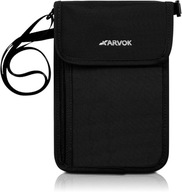 Portfel na Szyję z Blokadą RFID – Etui na Paszport i Dokumenty – Czarny