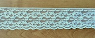 TAŚMA KORONKOWA STYLONOWA BIAŁA 7 CM - 8 m